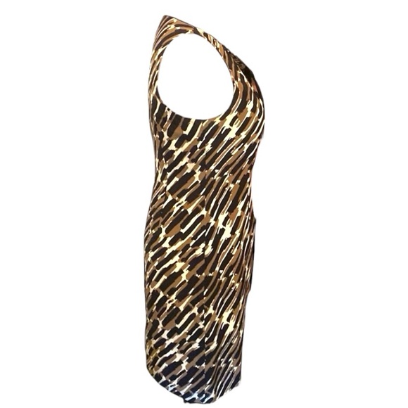 ANN TAYLOR Sheath Dress with Off-Center Neck Bow Tie size 4 - Picture 4 of 10